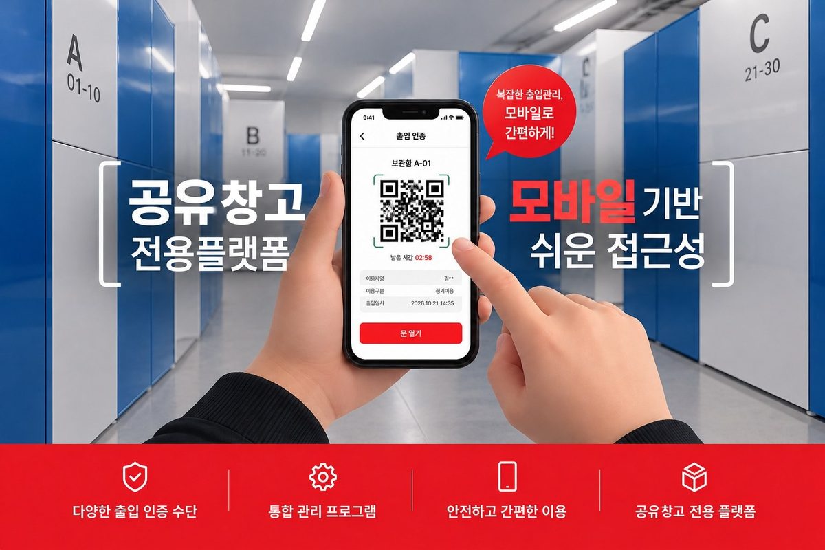 딱이지 모바일 출입 인증 화면